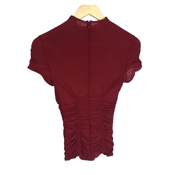 Marciano mesh top, mock neck - Picture 2 of 7